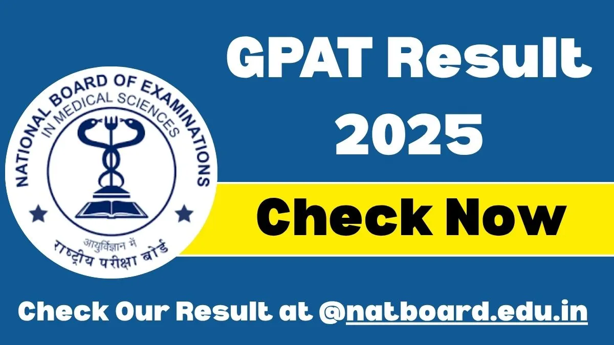 GPAT Result 2025